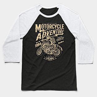 Motorcycle Adventure Vintage Design Baseball T-Shirt